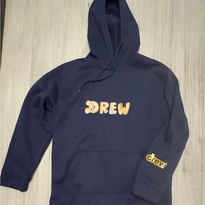DREW Dark Blue Hoodie with Logo